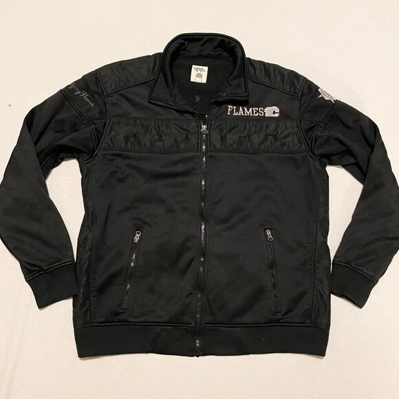 Viral NHL Calgary Flames Boys XL Fleece Lined Jacket Hockey - Picture 1 of 16
